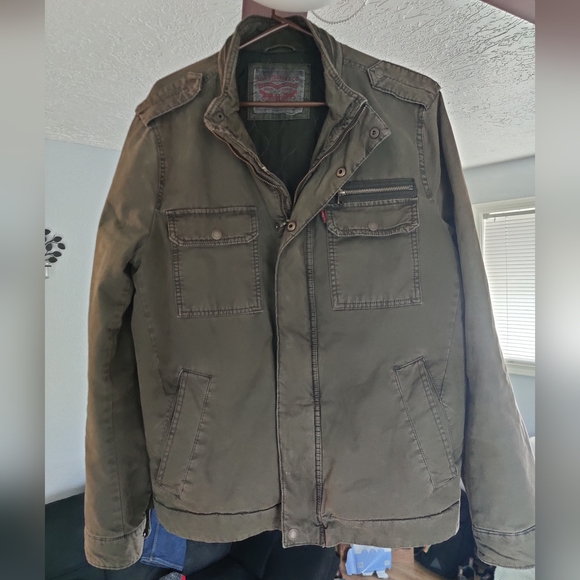 Levi's Olive-green Cotton Military Jacket - Picture 3 of 4